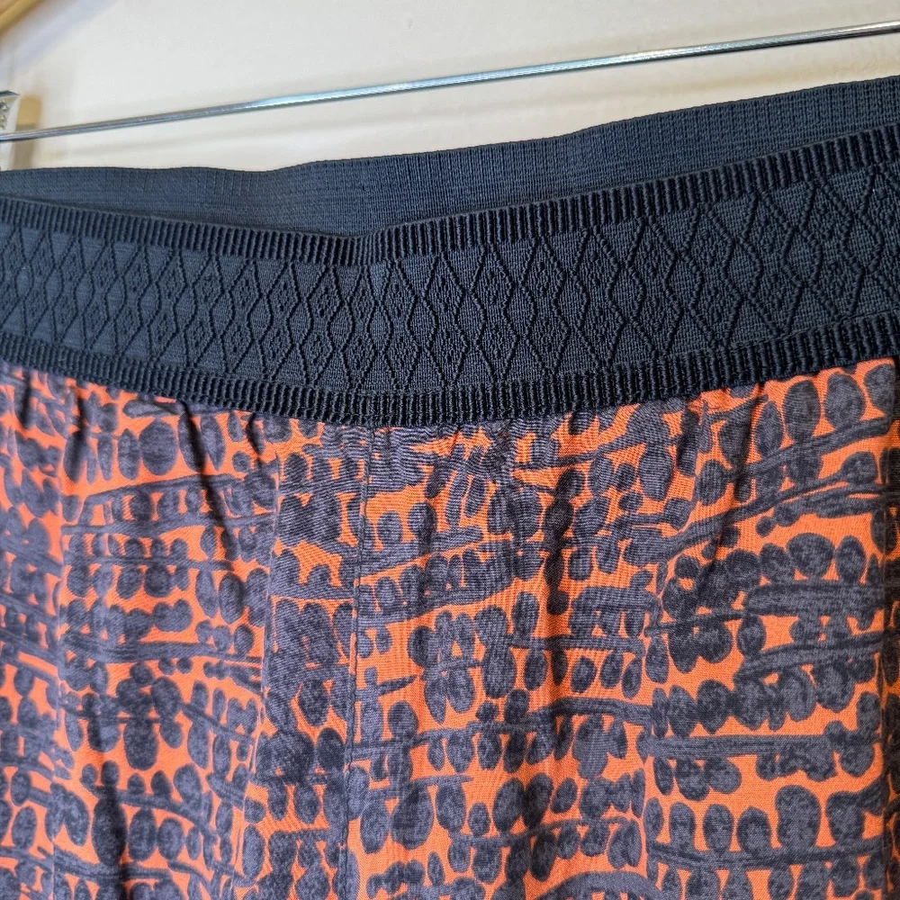 HEI HEI | Anthro Orange Mot Kiri Kiri AOP Retro Pullon Jogger Pant Trousers - Picture 5 of 12